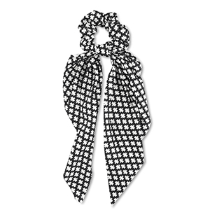 Coleteros para pelo con lazo Negro-blancuzco