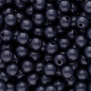 Abalorios acr&iacute;licos 6 mm brillante Antracita