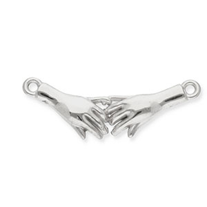 Fornituras Acero Inox entrepieza pinky promise Plateado