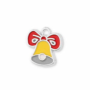 Colgantes met&aacute;licos campana navide&ntilde;a Plateado-amarillo-rojo-gris