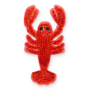 Colgantes llamativos con strass c&aacute;ncer Naranja-negro-rojo coral