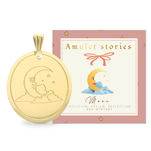 BY31&reg; Colgantes Acero Inox luna Dorado