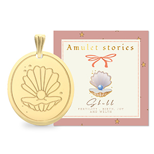 BY31&reg; Colgantes Acero Inox concha Dorado