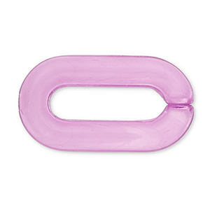 Cadena acr&iacute;lica de 20 mm con eslabones sueltos P&uacute;rpura lavanda