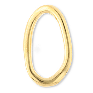 Fornituras Acero Inox entrepieza &oacute;valo Dorado