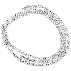 Fornituras acero inox anillas Plateado