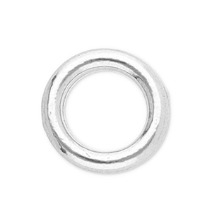 Fornituras acero inox anillo cerrado 5mm Plateado