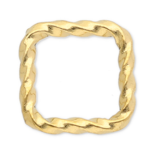 Fornituras acero inox entrepieza cuadrado Dorado