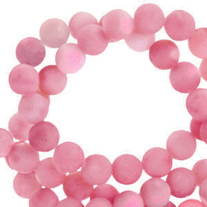 Piedras naturales Cuarzo 8mm mate Rojo wineberry