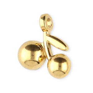 Colgantes Acero Inox cerezas Dorado