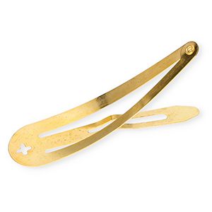 Fornituras met&aacute;licas horquilla clip para el pelo con ojo Dorado