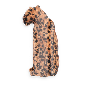 Accesorios pinza para el pelo leopardo Marr&oacute;n nacarado-negro