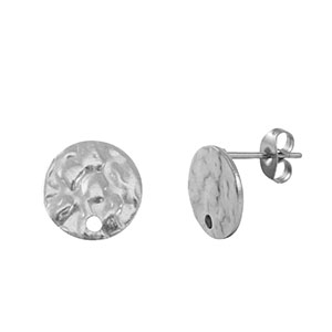 Pendientes Acero Inox Plateado