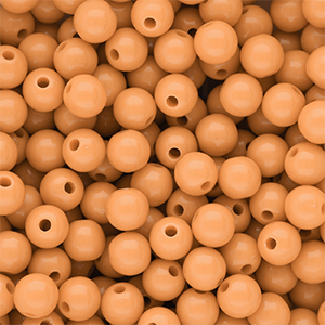 DQ Abalorios acr&iacute;licos 10 mm brillante Chamois orange 15-1145 TCX