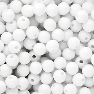 DQ Abalorios acr&iacute;licos 8 mm brillante Snow white 11-0602 TCX