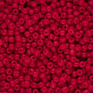 Rocalla cristal 8/0 (3mm) Rojo