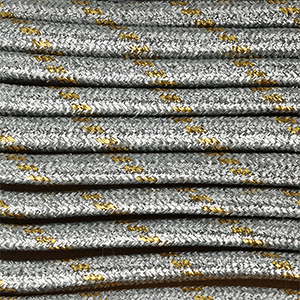 Paracord trendy 6mm Plateado-dorado