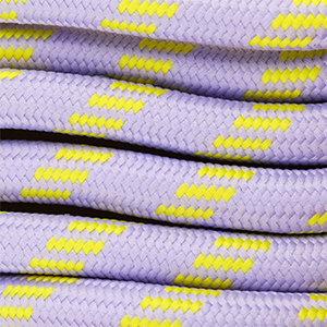 Paracord trendy 8mm P&uacute;rpura lavanda-amarillo