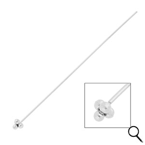 BY31&reg; Fornituras Acero inox bast&oacute;n con cabeza bolas 70mm Plateado