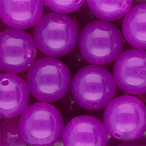 DQ&reg; Abalorios acr&iacute;licos 18 mm brillante P&uacute;rpura