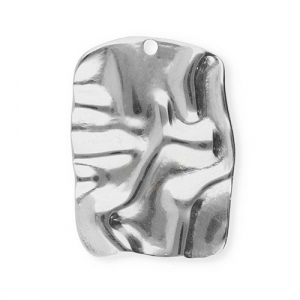 Colgantes Acero Inox rect&aacute;ngulo Plateado