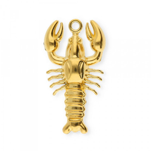 Colgantes Acero Inox c&aacute;ncer Dorado