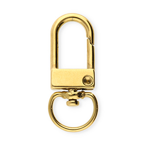 Fornituras acero inox anilla de llavero 32mm Dorado