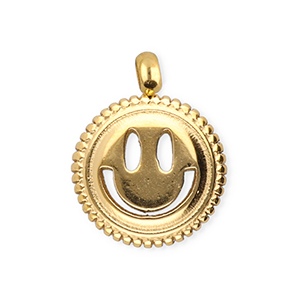 BY31&reg; Colgantes Acero Inox smiley Dorado