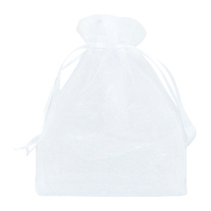 Bolso de organza 13x18cm blanco