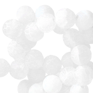 Piedras naturales Calcedonia (Cuarzo) y &Aacute;gata 8mm &Oacute;palo blanco