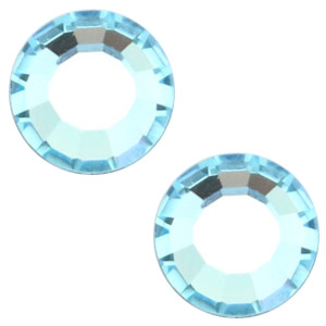 Swarovski Elements SS20 base plana (4.7mm) Aquamarine blue