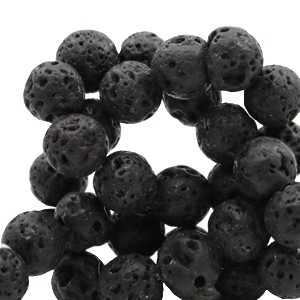 Piedras naturales 8 mm lava mate negro