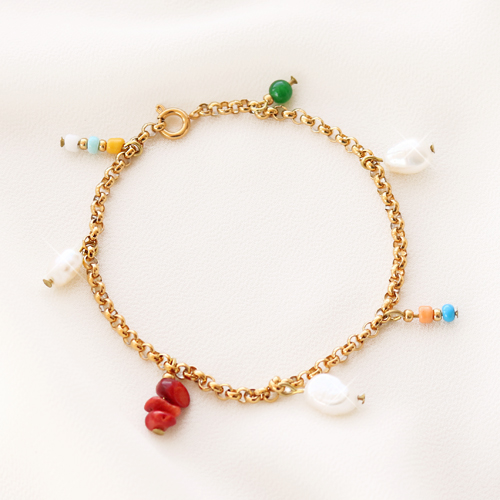 Joyer&iacute;a de verano con perlas de agua dulce nuggets