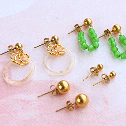 D&eacute;jate inspirar y crea unos pendientes base de acero inoxidable