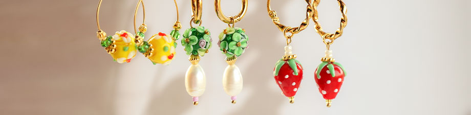 Abalorios pintados a mano 