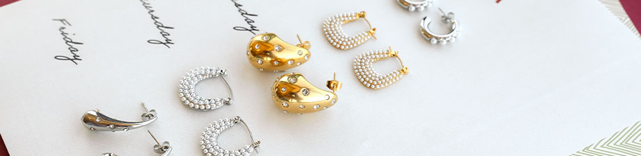 Nueva colección de pendientes de acero inoxidable Nueva colección de pendientes de acero inoxidable