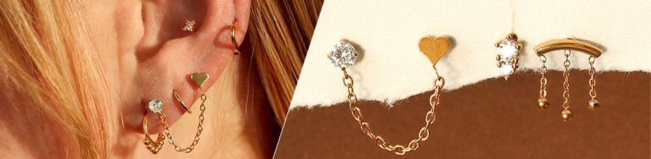 ¡NOVEDAD! Piercings de oreja de acero inox ¡NOVEDAD! Piercings de oreja de acero inox