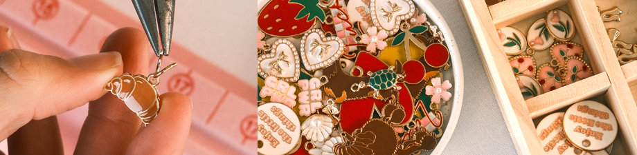 Nuevos colgantes metálicos coloridos Nuevos colgantes metálicos coloridos